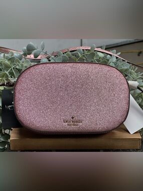 Kate Spade Pink Glitter Crossbody Bag